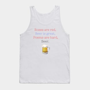 Poems are hard Tank Top